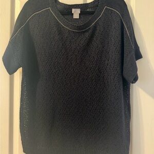 Chico's Navy Knit Top